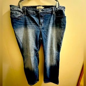 Boyfriend cut straight vintage stretch jeans